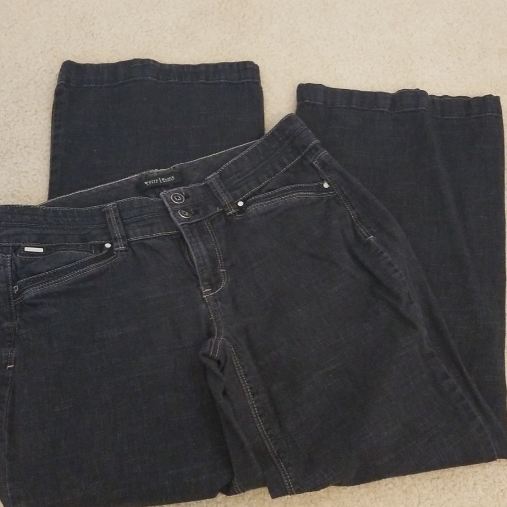 WHBM trouser cut black jeans